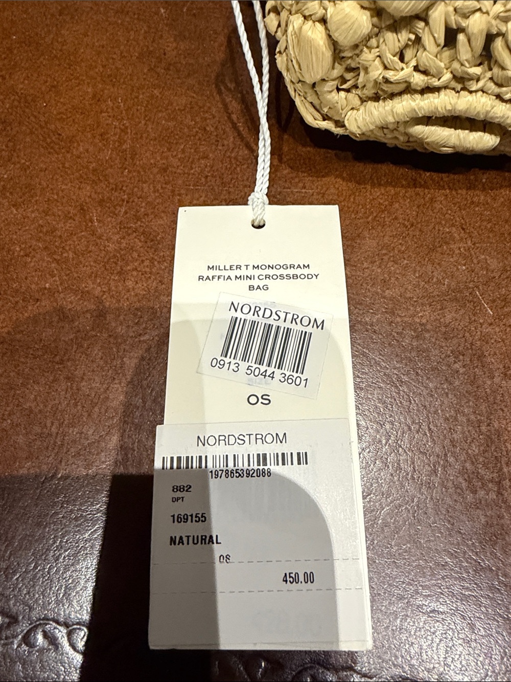 Tory Burch Natural Woven Raffia  Pouch - Picture 4 of 4